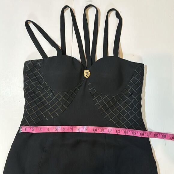 Alberto Makali women’s black mini cocktail dress size 10 made in the USA - Picture 14 of 14